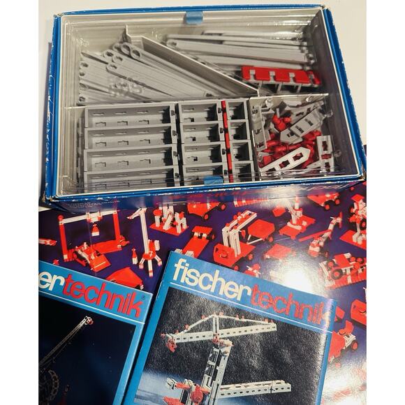 Vintage 1970 FischerTechnik Standard Set 50s series Germany IN BOX with Booklet - Picture 5 of 12